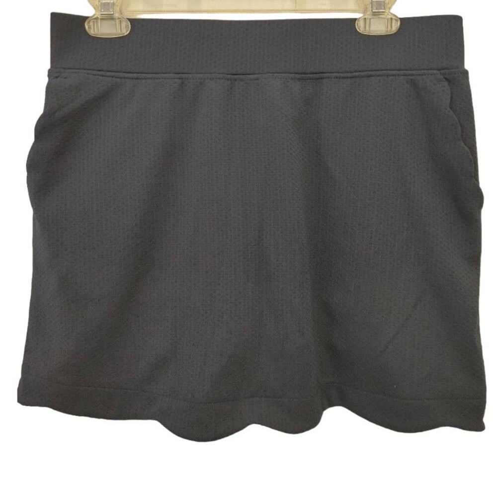 Pebble Beach Dry Luxe Performance Golf Skirt Built In Short Navy Blue Medium